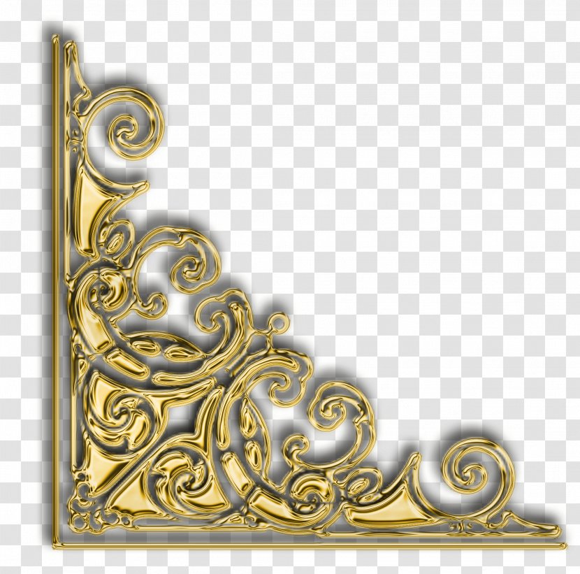Brass Rectangle Gold Pattern - Golden Word Transparent PNG