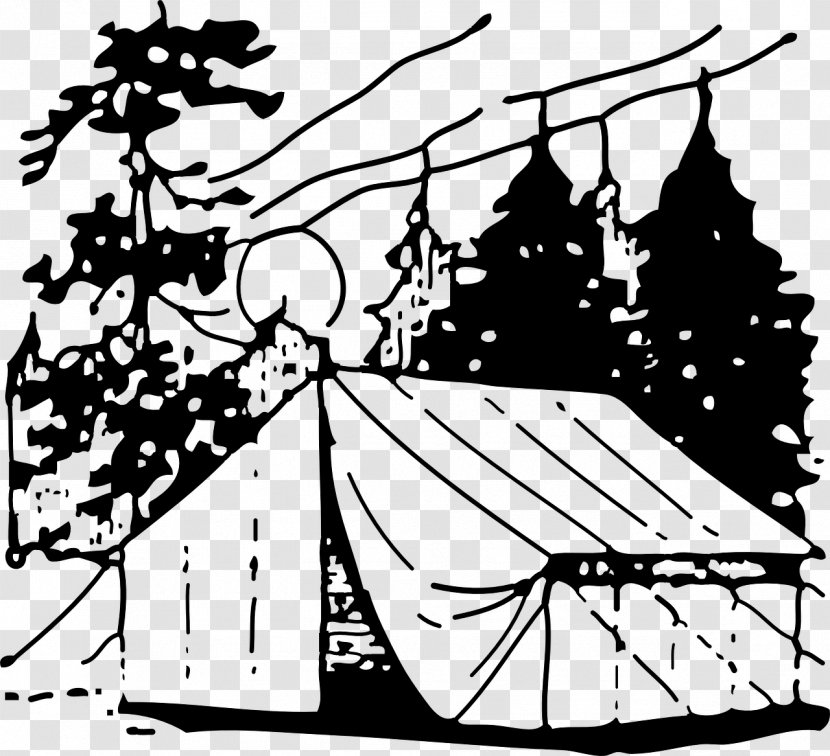 Camping Tent Clip Art - Tree - Campsite Transparent PNG