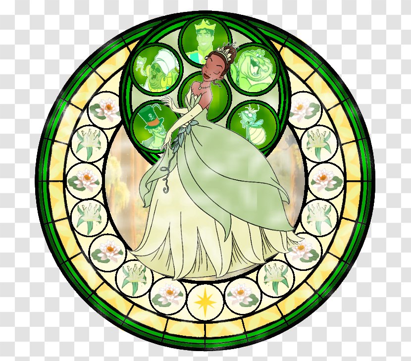 Tiana Belle Stained Glass Cinderella Kingdom Hearts III - Iii Transparent PNG