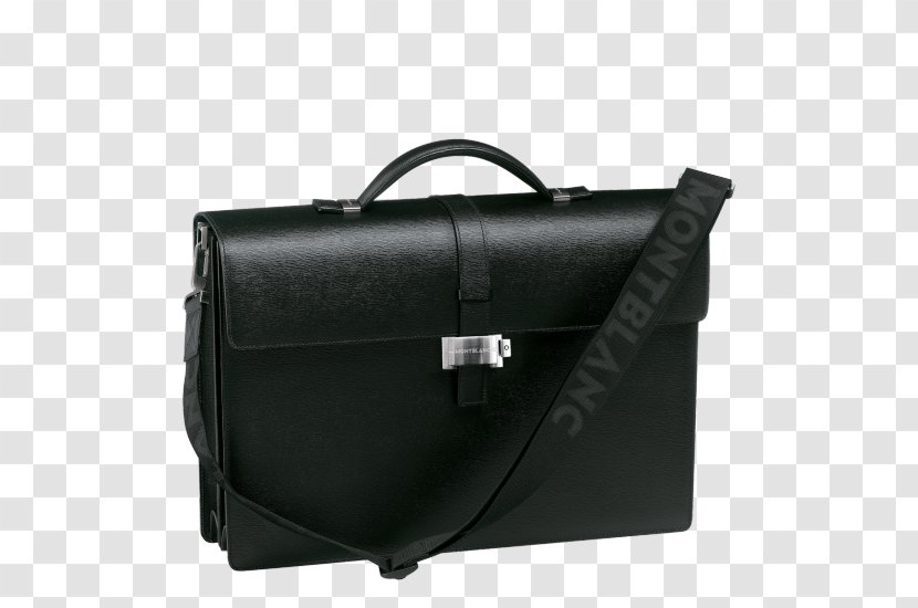 Briefcase Montblanc Leather Handbag Wallet - Mens Mont Blanc Bracelet Transparent PNG