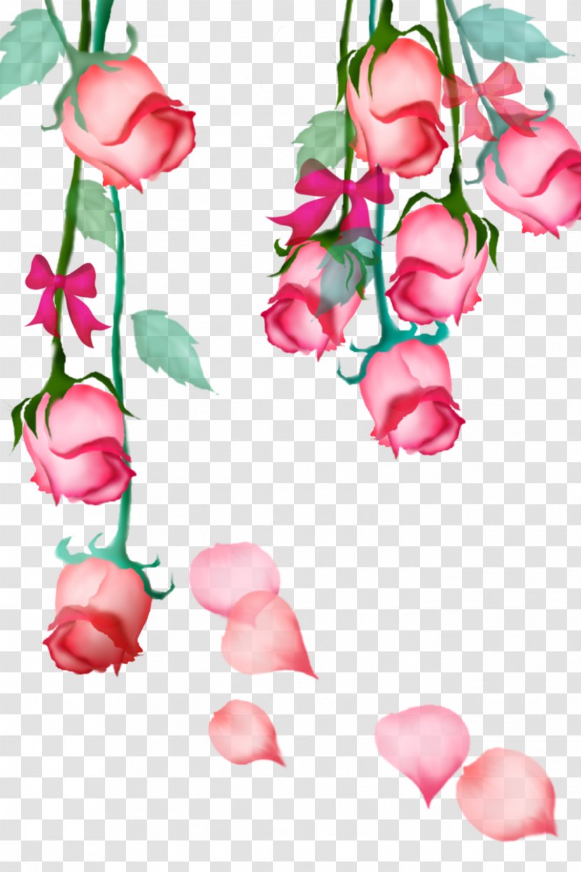 Garden Roses Beach Rose Pink Petal Flower - Order Transparent PNG