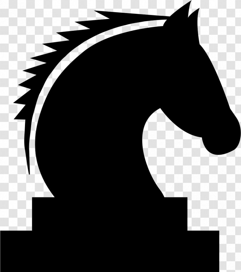 Horse Silhouette Clip Art - Mane - Chess Piece Transparent PNG