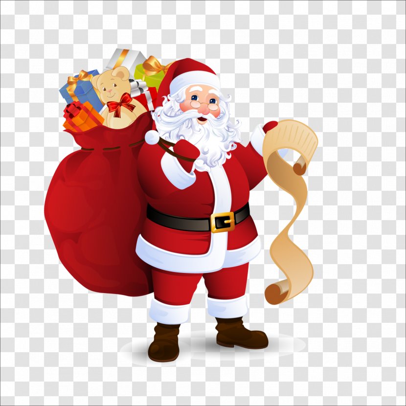 Santa Claus Christmas T-shirt Clip Art - Holiday Transparent PNG