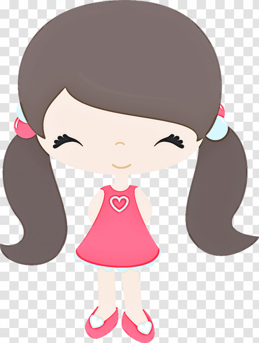 Cartoon Nose Cheek Pink Neck Transparent PNG