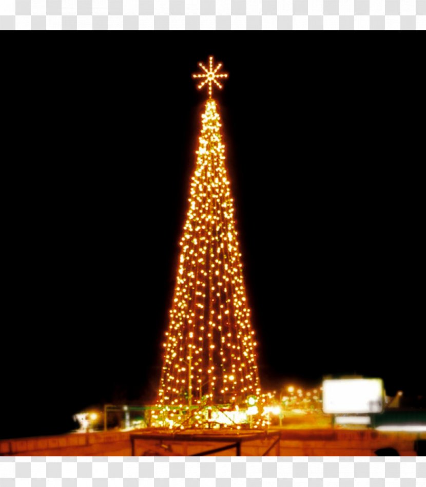 Christmas Tree Decoration Lights Ornament - Treetopper - City Lighting Transparent PNG