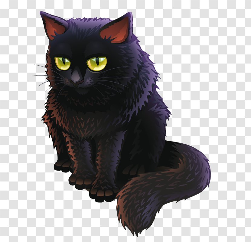 Black Cat Kitten Persian Clip Art Transparent PNG