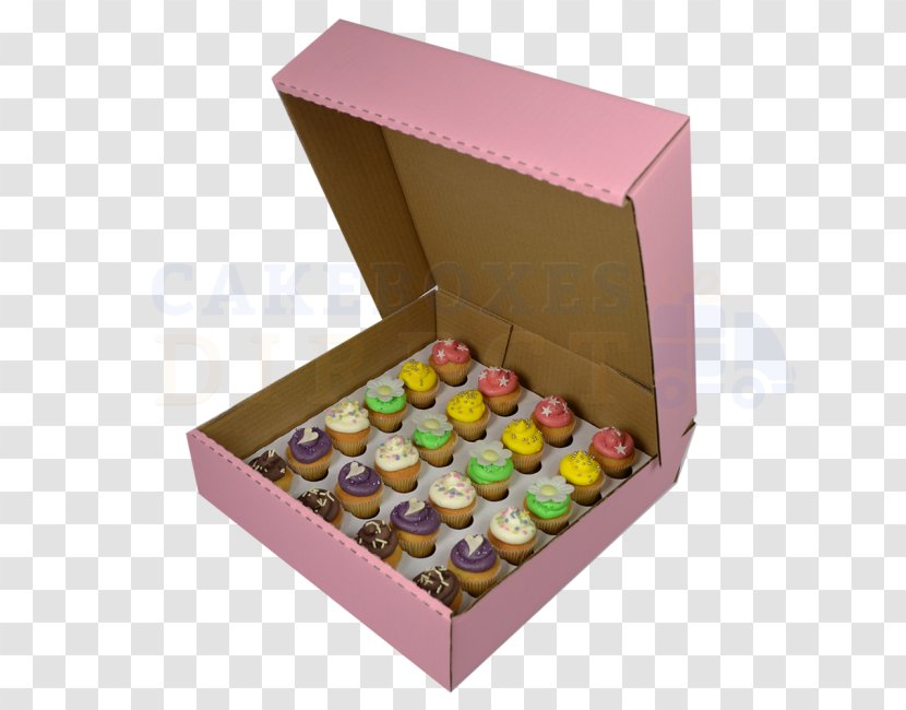 Mini Cupcakes Box Bakery - Cardboard - Kraft Paper Sheets Transparent PNG