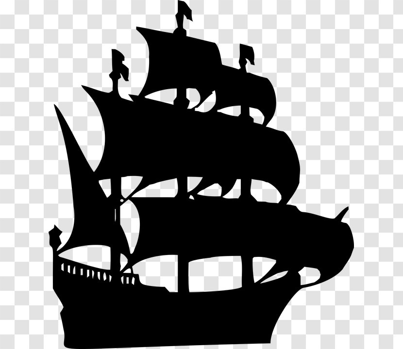 Ship Silhouette Galleon Clip Art - Model Transparent PNG