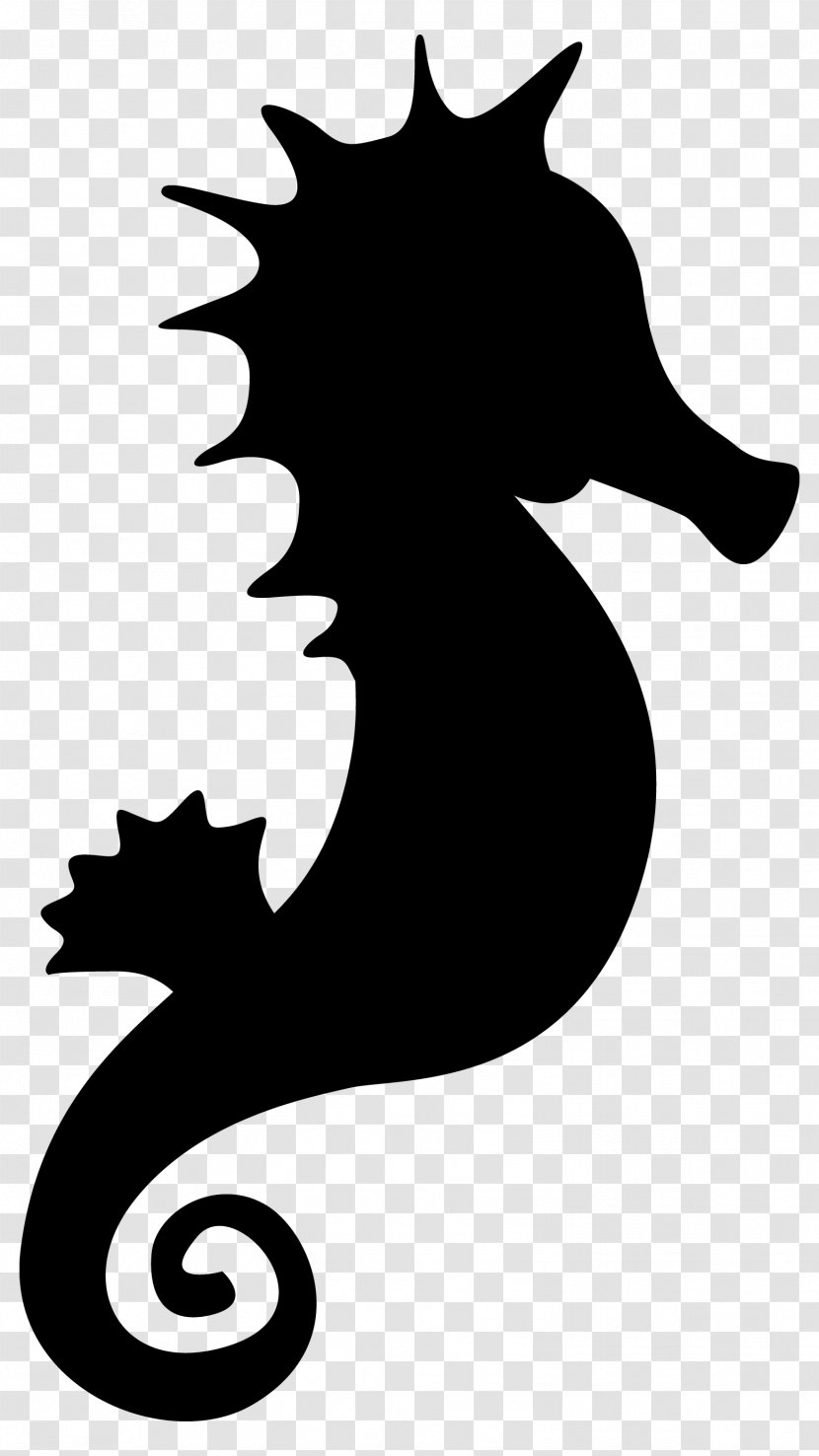 Cat Black & White - Blackandwhite - M Seahorse Clip Art Character Transparent PNG