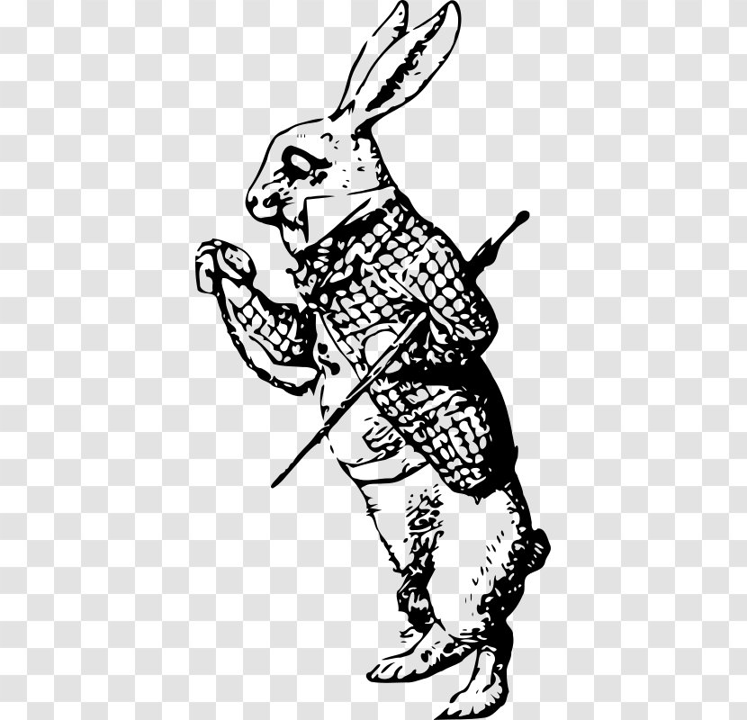 White Rabbit Alice's Adventures In Wonderland Mad Hatter Drawing Clip Art - Horse Like Mammal - Alice Pocket Watch Transparent PNG