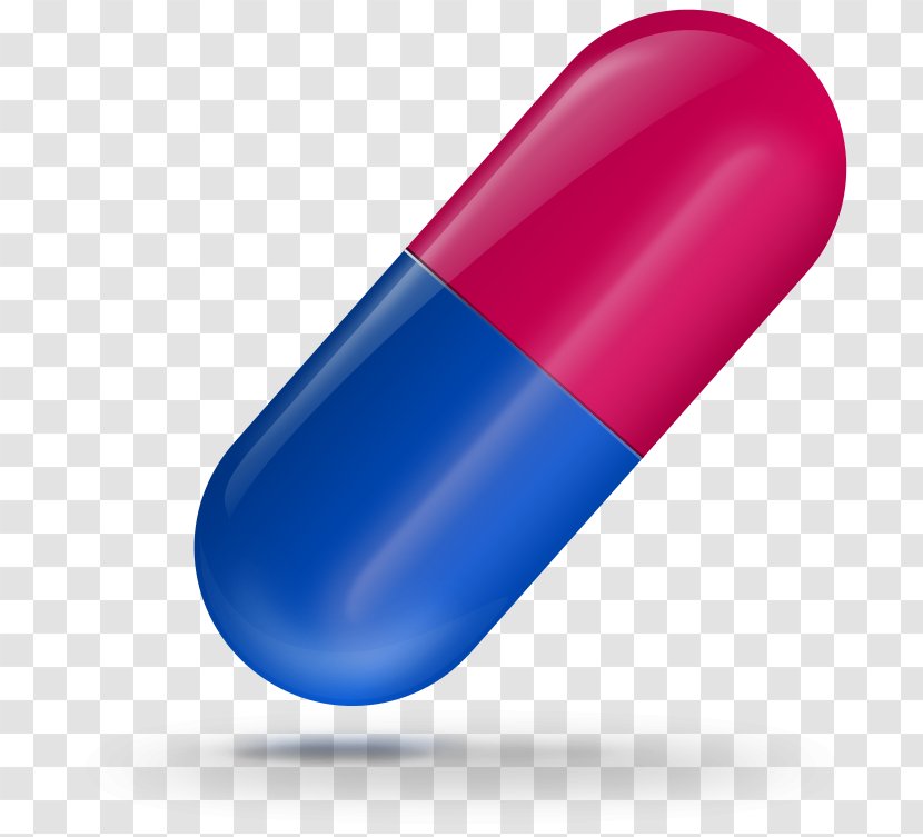 Blue Cylinder - Pharmaceutical Drug - Pill Transparent PNG