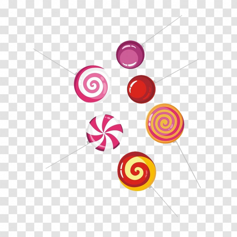 Lollipop Candy - Magenta Transparent PNG