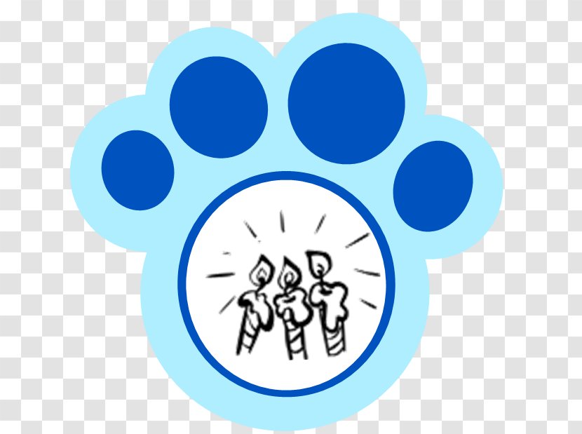 Blue's Birthday Adventure Mr. Salt Making Changes Clip Art - Text - Blues Clues Paw Print Transparent PNG