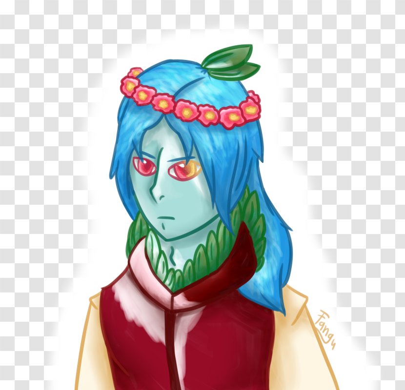 Cartoon Character Art Museum - Headgear - Peacock Flower Transparent PNG