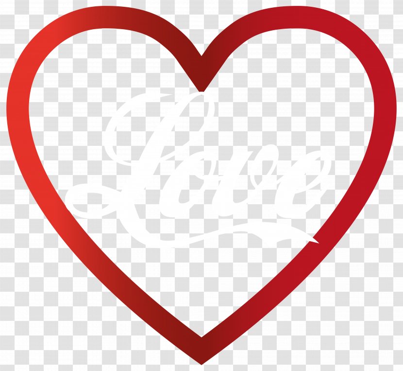 Love Heart Clip Art - Lovely Text Transparent PNG