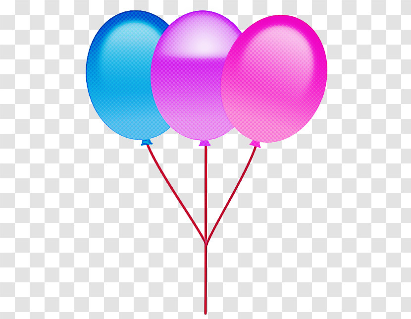 Balloon Pink Party Supply Violet Purple Transparent PNG
