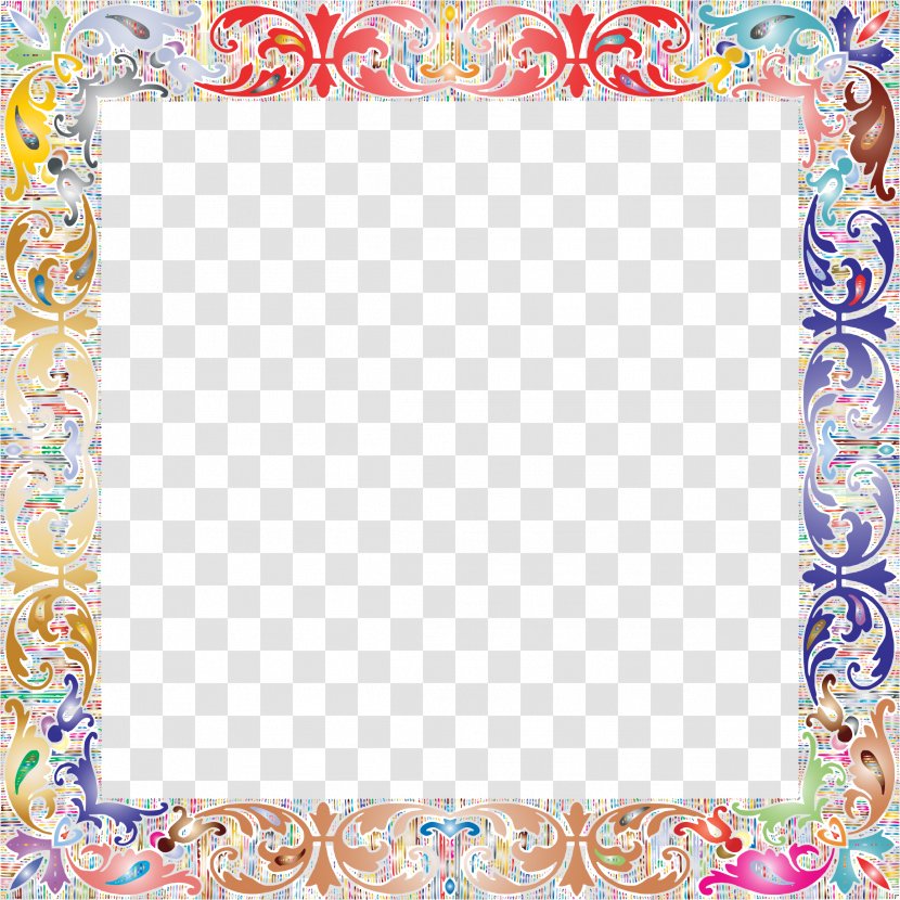 Picture Frames Clip Art - Placemat - Square Frame Transparent PNG