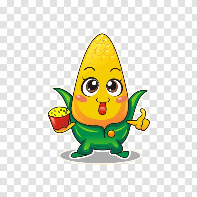 Maize Mobile App Download Cartoon - Yellow - Corn Popcorn Transparent PNG