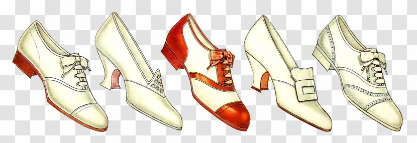 Vintage Clothing High-heeled Shoe Clip Art - Drawing - Antique Transparent PNG