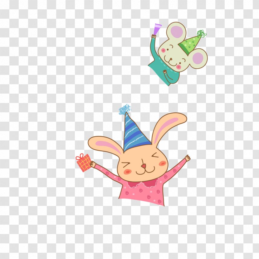 Birthday Cake Cartoon - Baby Toys - Hat Of A Rabbit Transparent PNG