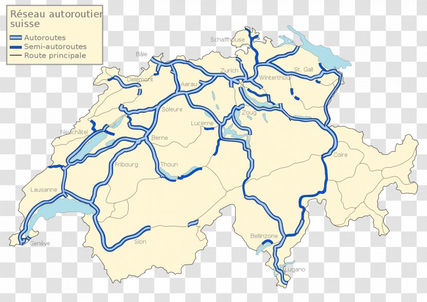 A2 Motorway Great St Bernard Tunnel A13 Autostrada A1 Motorways Of Switzerland - Road Transparent PNG