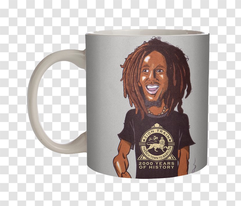 Bob Marley Coffee Cup Musician Reggae - Heart Transparent PNG