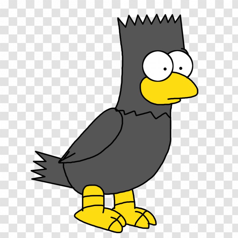 Bart Simpson The Raven Simpsons: Tapped Out Treehouse Of Horror Baltimore Ravens - Water Bird Transparent PNG