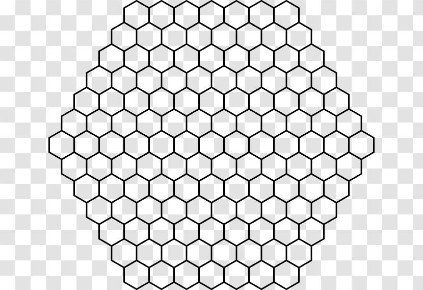 Hexagon Honeycomb Geometry Beehive Clip Art - Area - Shape Transparent PNG