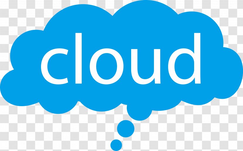 Cloud Computing Logo Storage Icon - Blue Data Map Transparent PNG