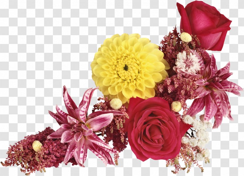 Flower Bouquet Cut Flowers Floral Design Nosegay - Gerbera Transparent PNG