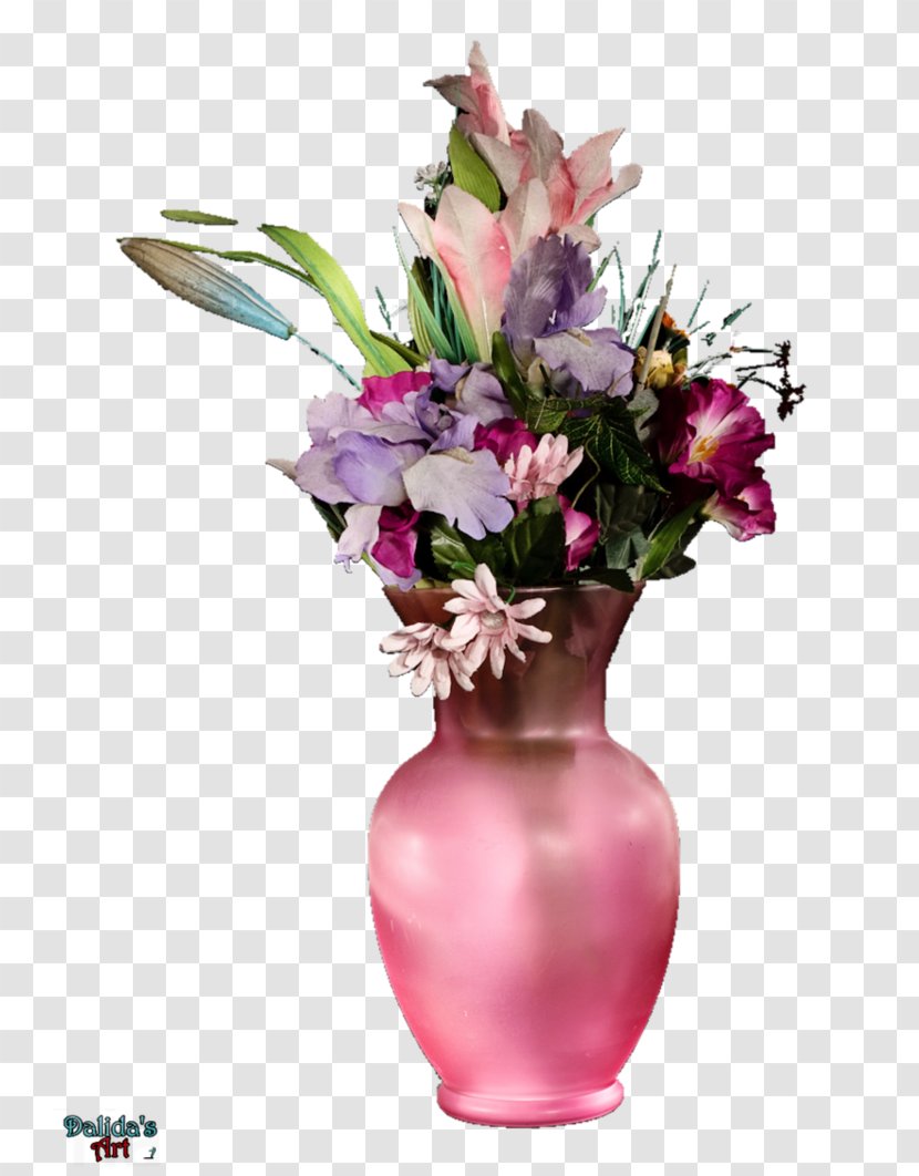 Vase Pink Flowers Floral Design - Flower Transparent PNG