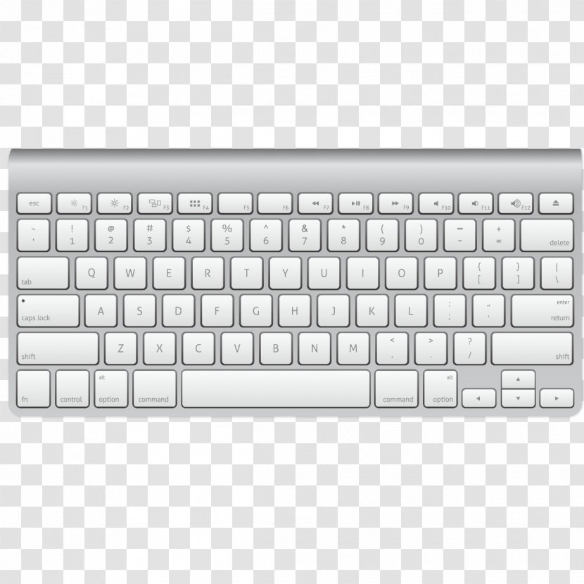 Computer Keyboard Magic Mouse Trackpad Macintosh - Apple - Vector Wireless Transparent PNG