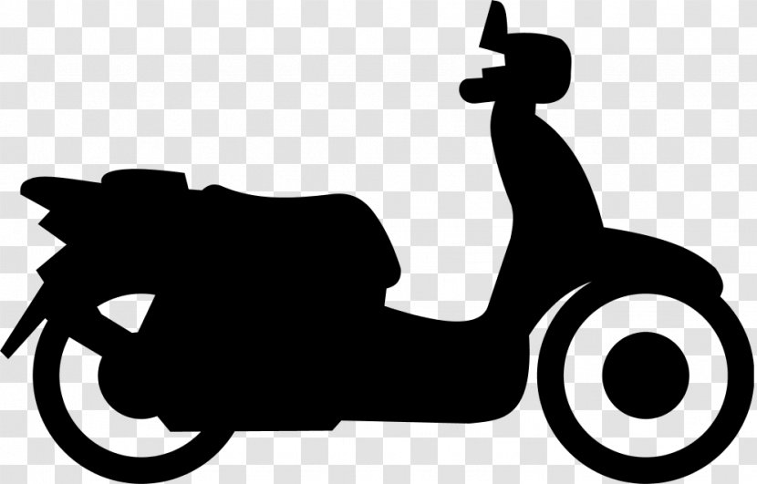 Scooter Motorcycle Vespa Clip Art - Vehicle Transparent PNG