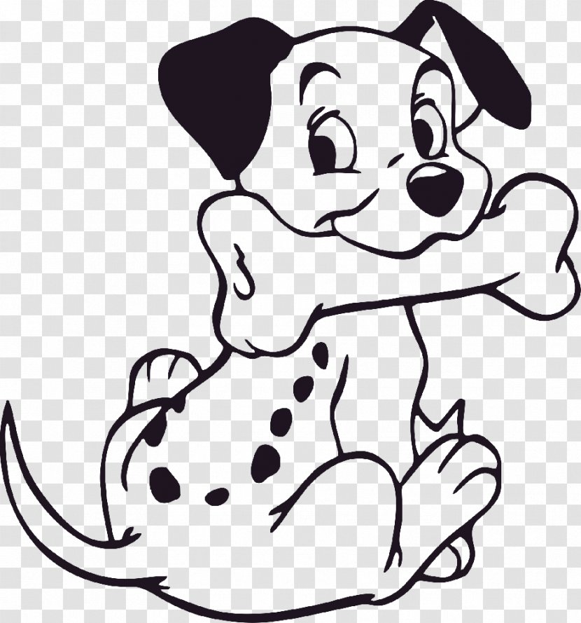 Dalmatian Dog Puppy Cruella De Vil Coloring Book 101 Dalmatians - Silhouette Transparent PNG