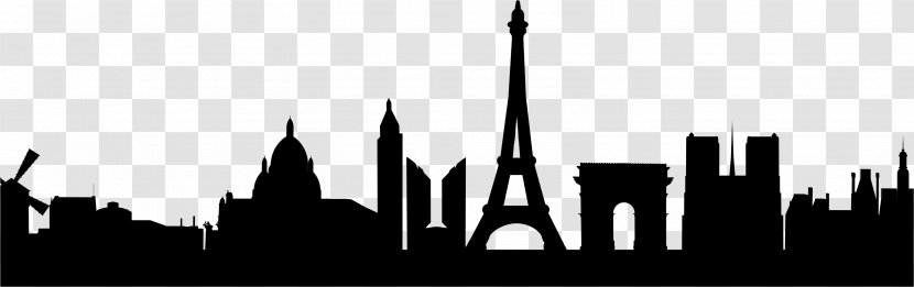 Eiffel Tower Paper Wall Decal Sticker - Cityscape Transparent PNG