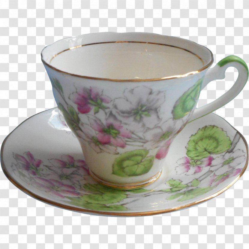 Tableware Saucer Coffee Cup Mug Porcelain - Geranium Transparent PNG