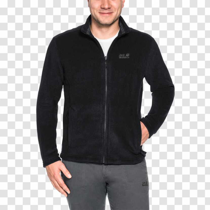 Sweater Jacket Sleeve Clothing Polo Shirt - Hood - Black Transparent PNG