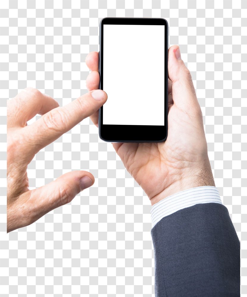 Mobile Phone Download Euclidean Vector - Hand Transparent PNG