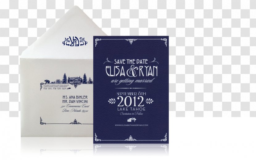 Brand Font - Save The Date Wedding Invitation Transparent PNG