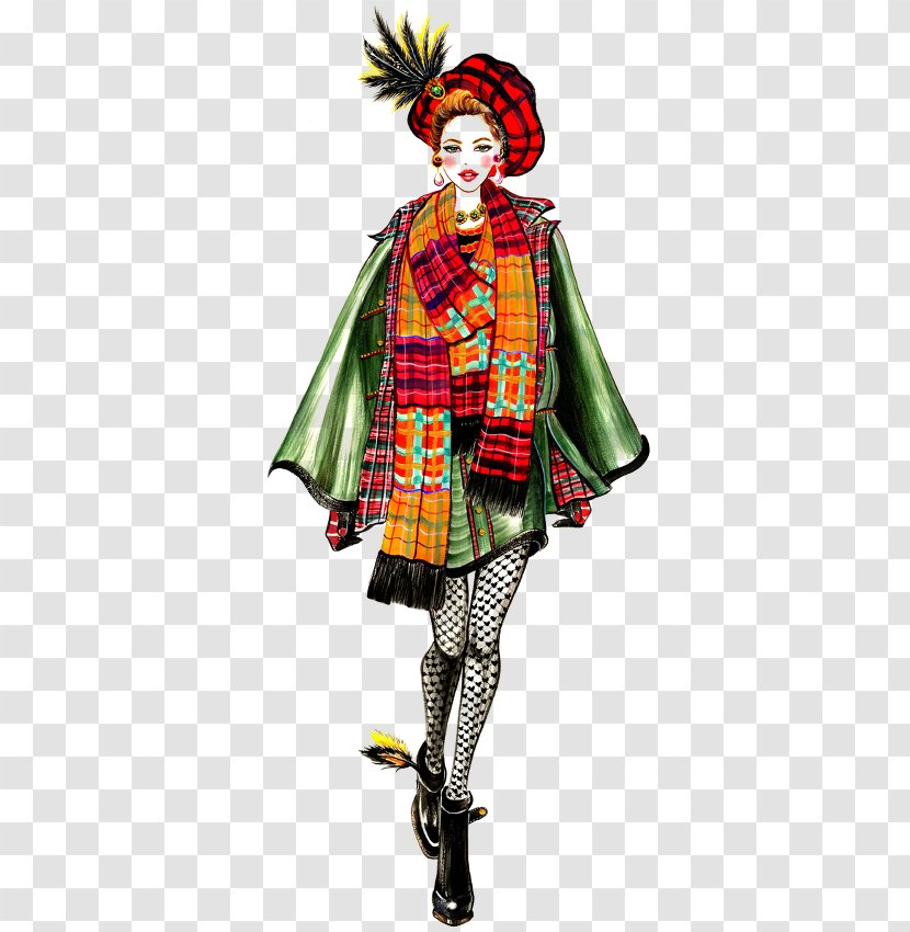 Fashion Illustration Milan Week Drawing - Cartoon - Design Transparent PNG