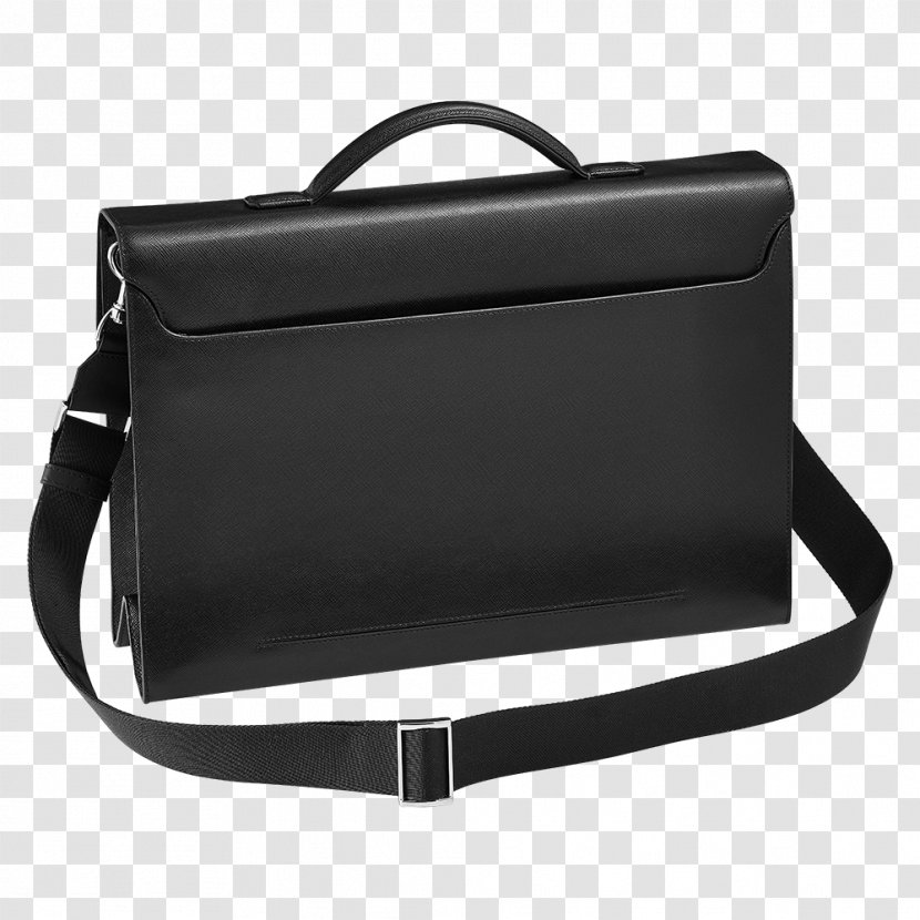 Briefcase Leather Handbag Montblanc Messenger Bags - Brand - Mens Mont Blanc Bracelet Transparent PNG