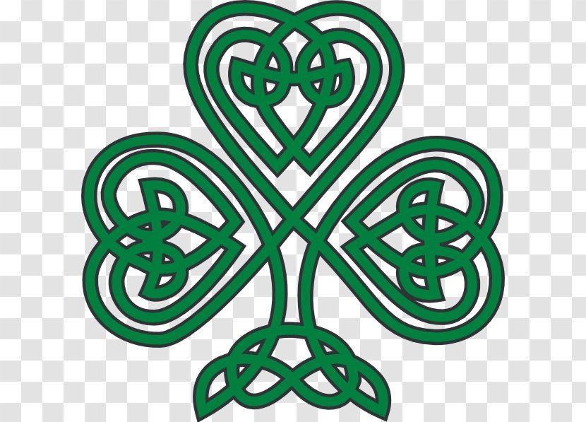 Shamrock Celts Celtic Knot Clover Clip Art - Green - Shamrocks Clipart Transparent PNG