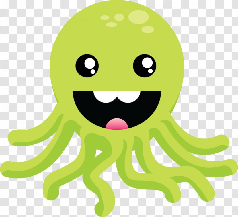 Octopus Humour - Smiley - Octapus Transparent PNG