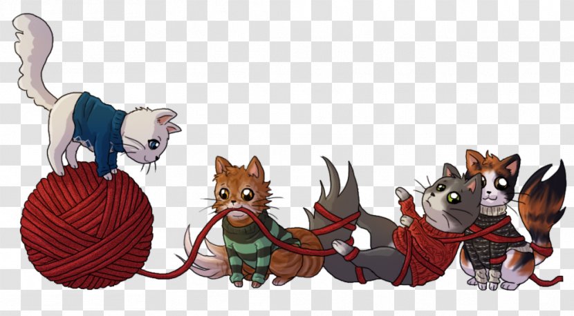 Cat Cartoon Tail Character - Mammal Transparent PNG