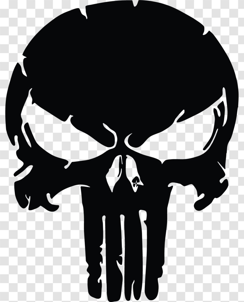 Punisher Vector Graphics Cdr Clip Art AutoCAD DXF - Silhouette - War Zone Transparent PNG