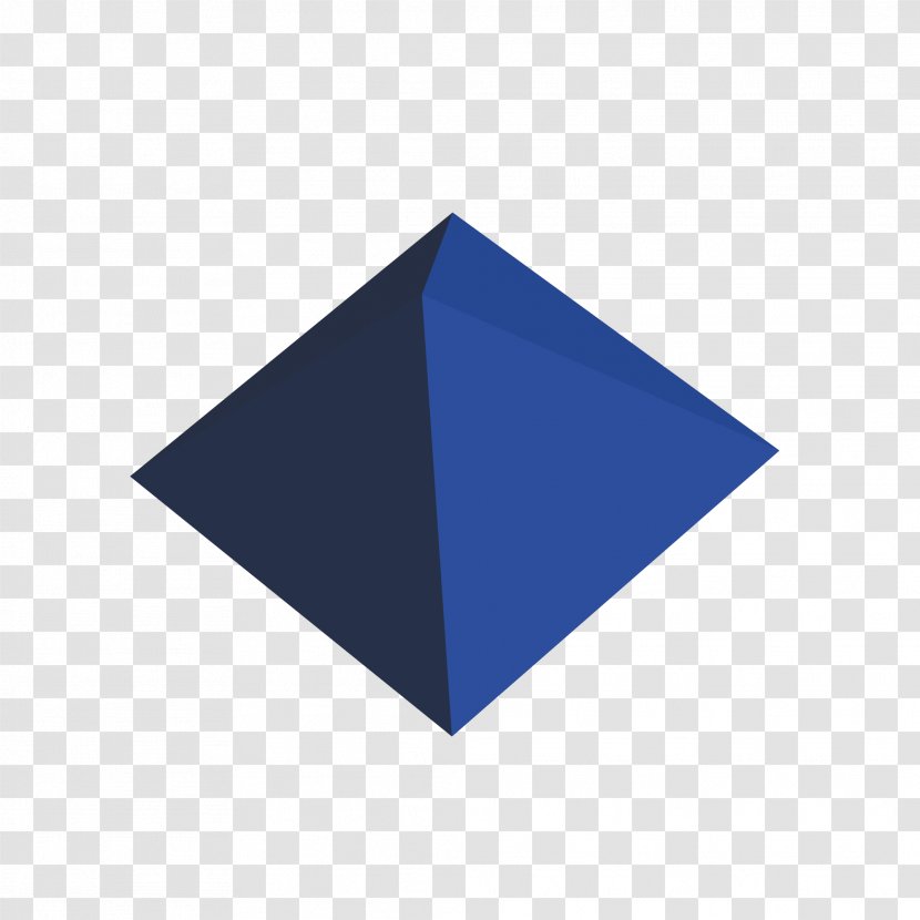 Triangle Pattern - Blue - Three Pyramid Transparent PNG