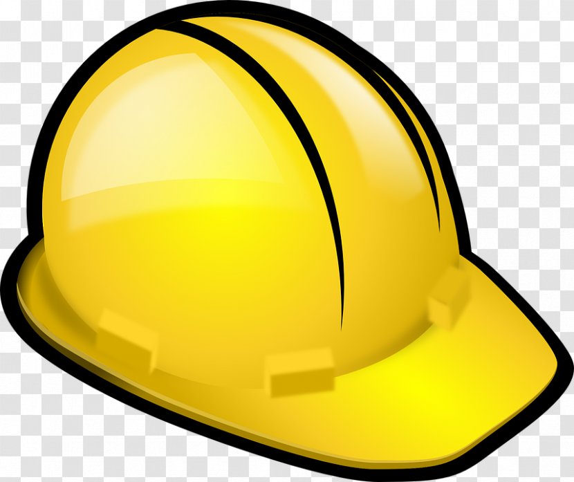 Hard Hat Architectural Engineering Free Content Clip Art - Yellow - Cartoon Helmets Transparent PNG