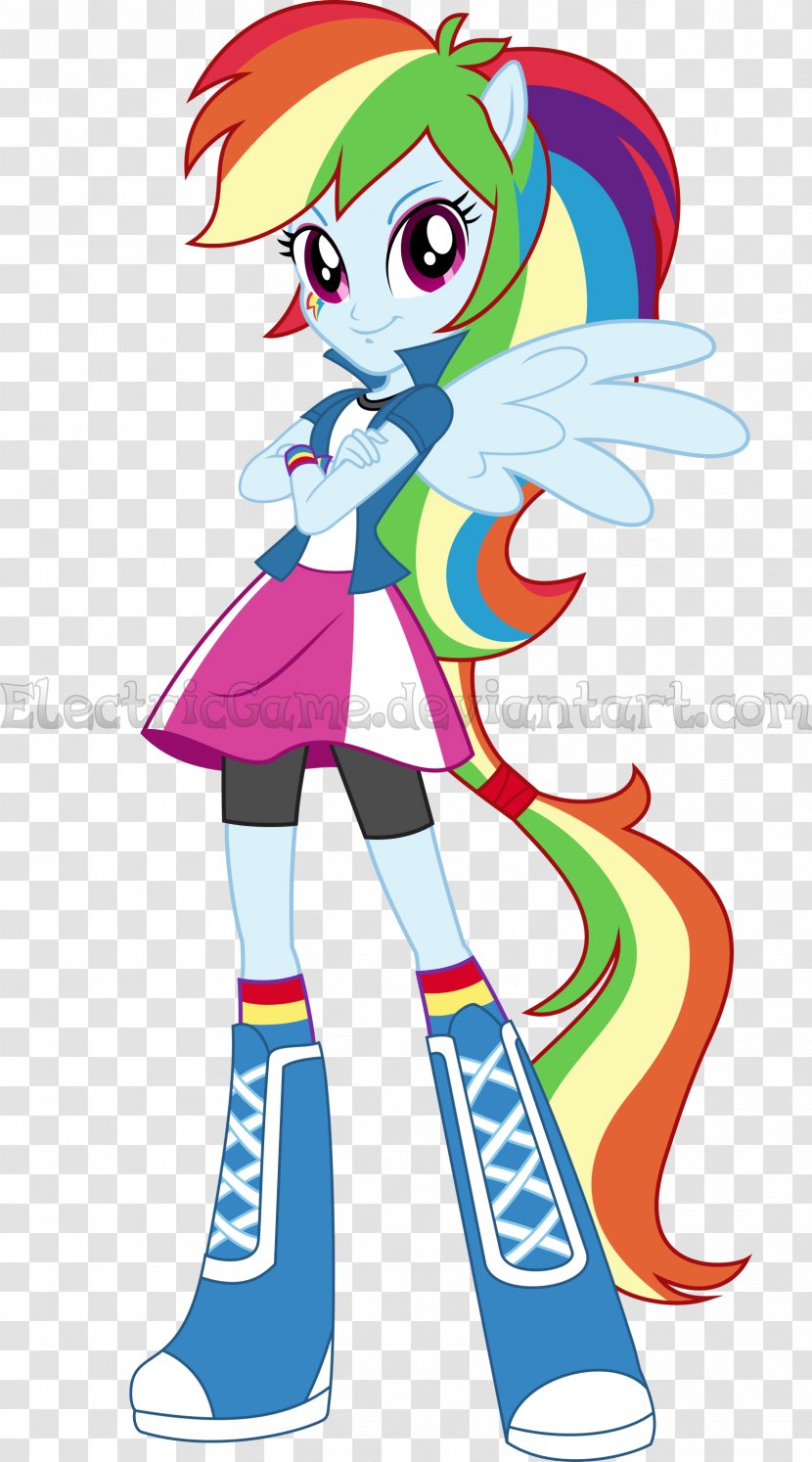 Rainbow Dash Applejack Rarity Fluttershy Equestria - Style - My Little Pony Transparent PNG