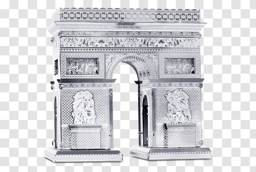Arc De Triomphe Champs-Élysées Eiffel Tower Metal Laser Cutting - Structure Transparent PNG