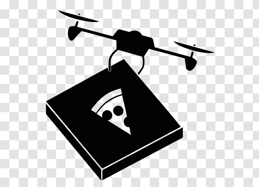 Unmanned Aerial Vehicle Pizza Delivery Logo - Idea - Drones Transparent PNG